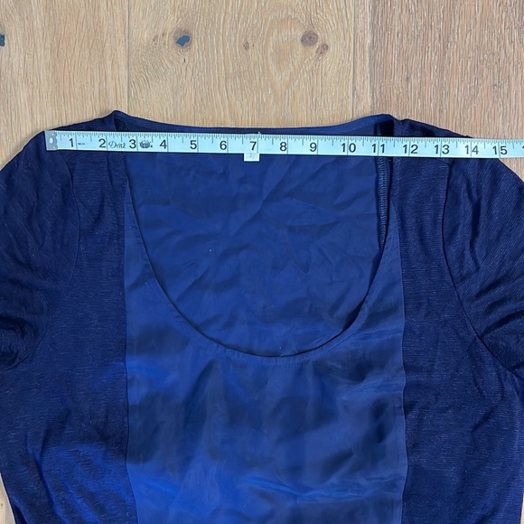 SOFT JOIE Two-Tone Cowl Back/Peek-A-Boo Back Dress - Blue - Size: Small - Picture 15 of 16